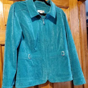 Christopher & Banks  Green Corduroy Jacket   Size Large